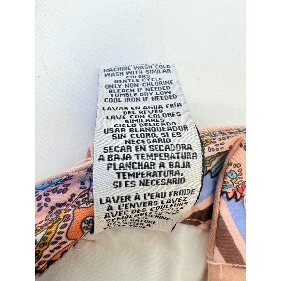 NWT One 5 One Womens Pink Crop Cuffed High Rise Straight Leg Pants 12 - Picture 6 of 11